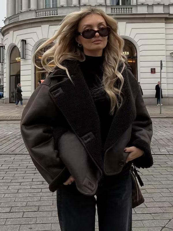 Etoile Dupont™ | Nola Veste en cuir marron