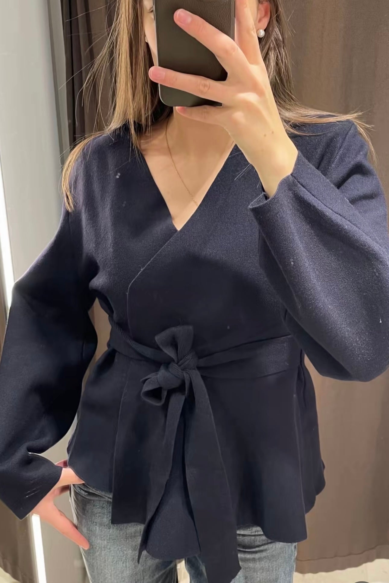 Etoile Dupont™ | Mauve Cardigan à lacer
