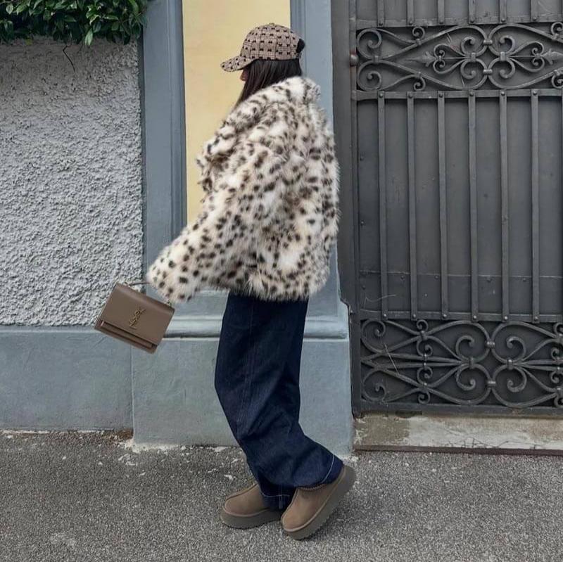 Etoile Dupont™ | VESTE EN FOURRURE DE LEOPARD