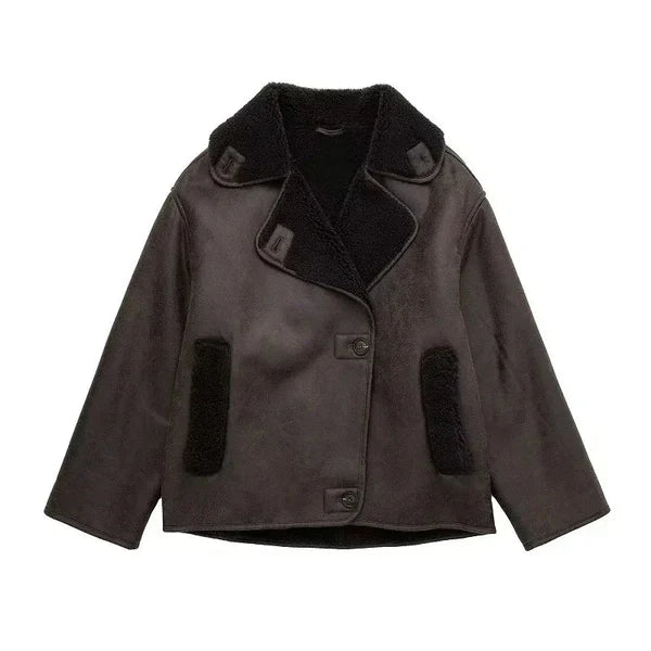 Etoile Dupont™ | Nola Veste en cuir marron