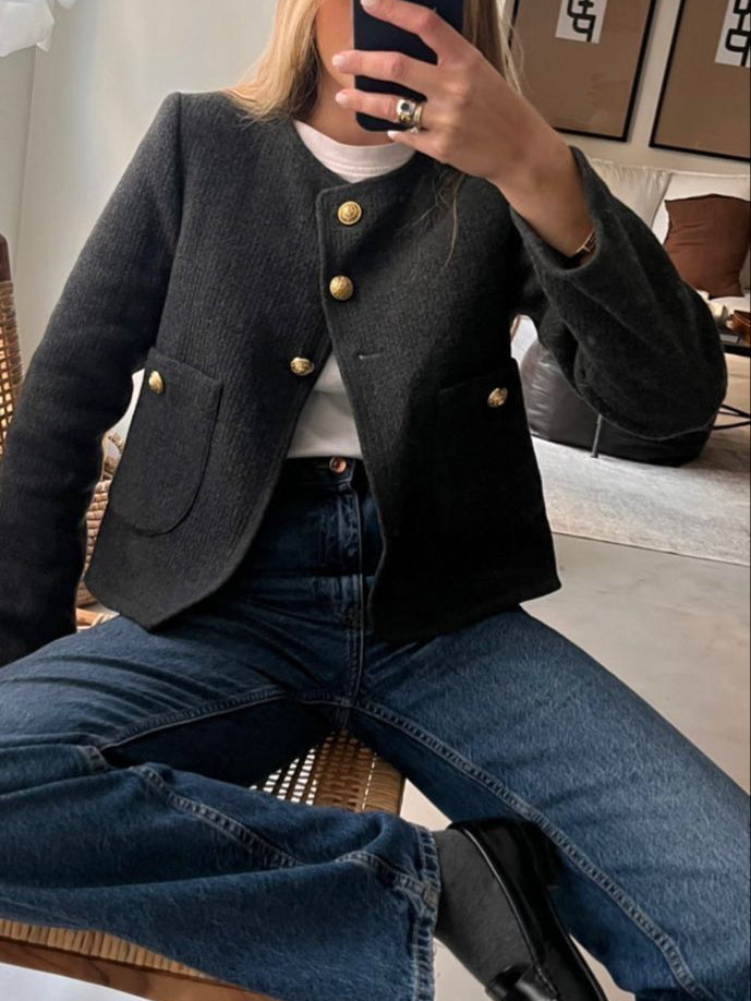 Etoile Dupont™ | Blazer Esthétique Vieille Argent