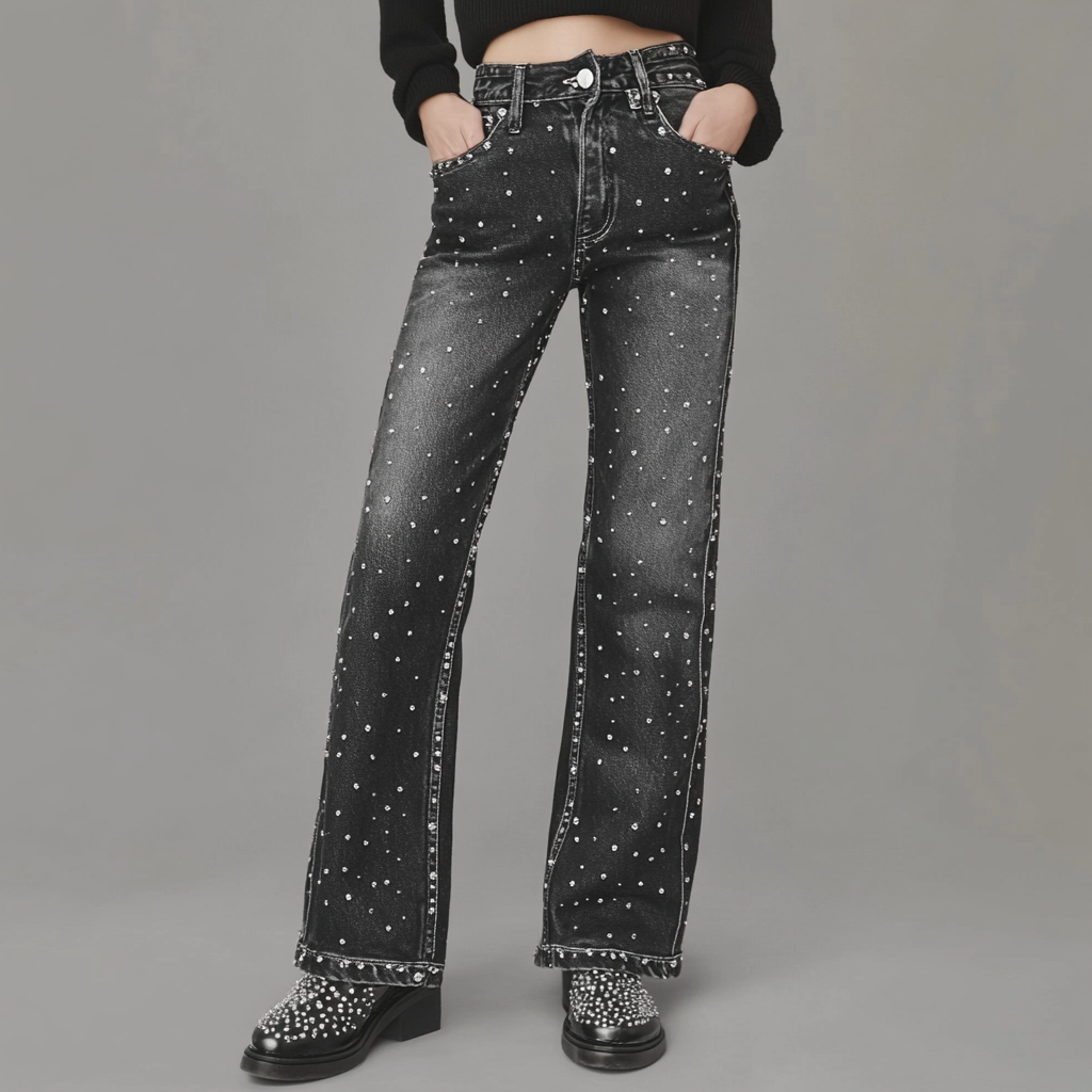 Étoile Dupont™ | Jean en denim pailleté