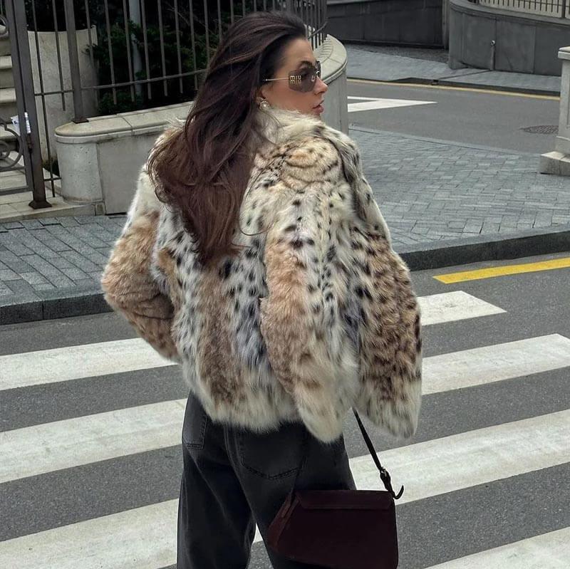 Etoile Dupont™ | VESTE EN FOURRURE DE LEOPARD