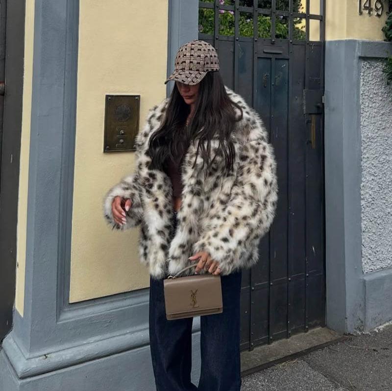 Etoile Dupont™ | VESTE EN FOURRURE DE LEOPARD